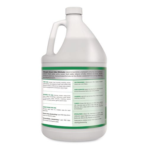 Image of Simple Green® 4210100651128 Pro Odor Eliminator, Eucalyptus Scent, 1 gal Bottle, 6/Carton