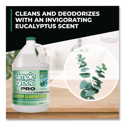 Image of Simple Green® 4210100651128 Pro Odor Eliminator, Eucalyptus Scent, 1 gal Bottle, 6/Carton