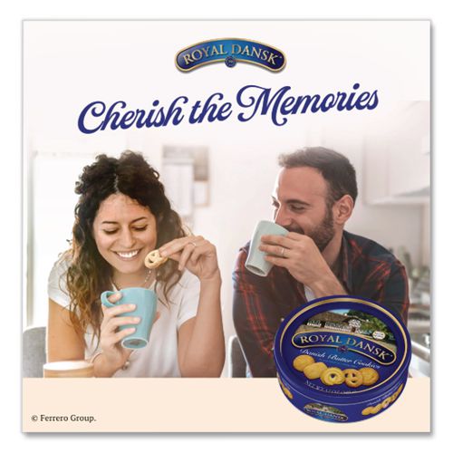 Image of Royal Dansk® 53005 Cookies, Danish Butter, 12 Oz Tin