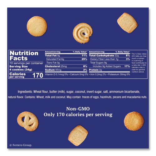 Image of Royal Dansk® 53005 Cookies, Danish Butter, 12 Oz Tin