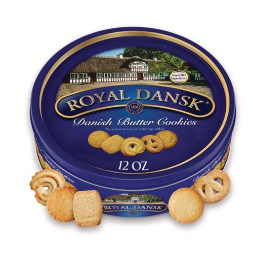 Image of Royal Dansk® 53005 Cookies, Danish Butter, 12 Oz Tin
