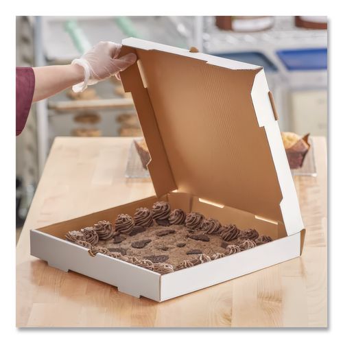 Image of SCT® SCH 1450 Lock-Corner Pizza Boxes, 16 x 16 x 1.88, White, Paper, 100/Carton