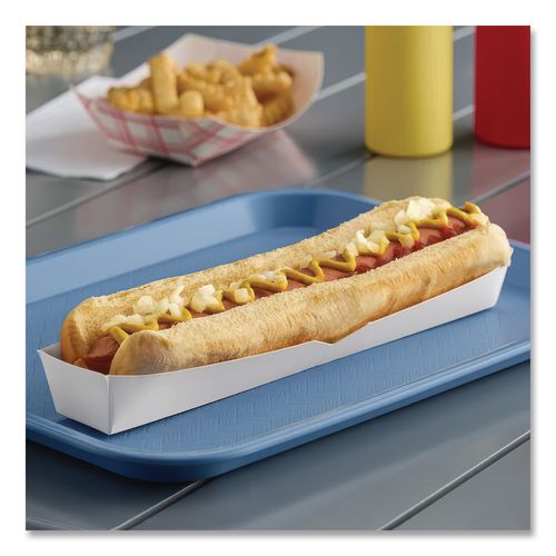 Image of SCT® SCH 0711 Footlong Hot Dog Tray, 10.25 x 1.5 x 1.25, White, Paper, 500/Carton