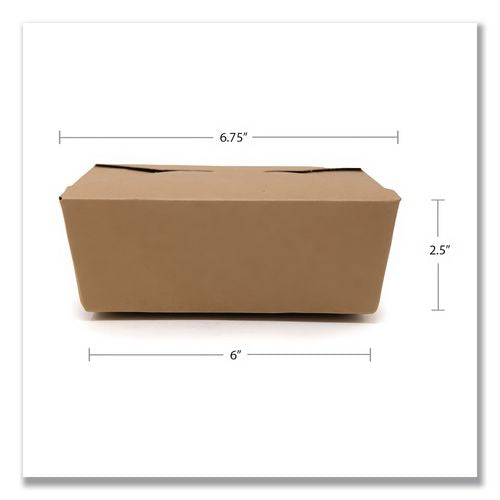 Image of SCT® SCH 0734 ChampPak Carryout Boxes, #4, 7.75 x 5.5 x 3.5, Brown, Paper, 160/Carton