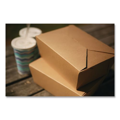 Image of SCT® SCH 0734 ChampPak Carryout Boxes, #4, 7.75 x 5.5 x 3.5, Brown, Paper, 160/Carton