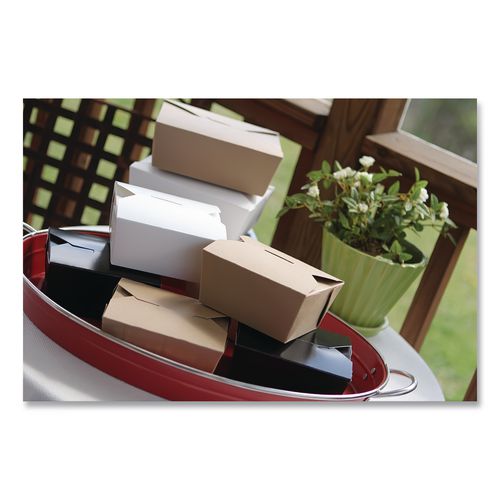 Image of SCT® SCH 0734 ChampPak Carryout Boxes, #4, 7.75 x 5.5 x 3.5, Brown, Paper, 160/Carton
