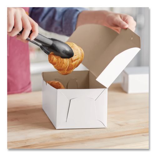 Image of SCT® SCH 0949 White One-Piece Non-Window Bakery Boxes, 4 x 9 x 5, White, Paper, 250/Carton