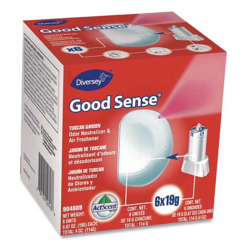 Image of Diversey 101109732 Good Sense Automatic Spray System, Tuscan Garden Scent, 0.67 Oz Cartridge, 12/carton