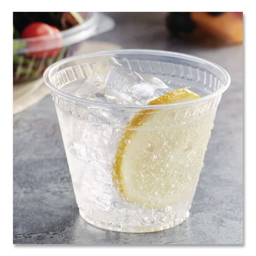 Image of Fabri-Kal® 000000000009509100 Greenware Cold Drink Cups, Old-Fashioned Cup, 9 oz, Sugarcane, Clear, 50/Sleeve, 20 Sleeves/Carton