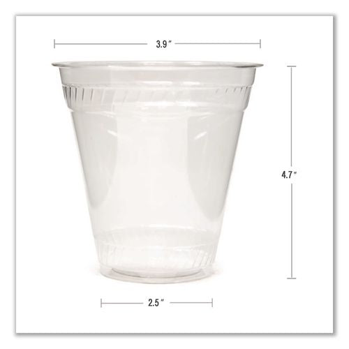 Image of Fabri-Kal® 000000000009509106 Greenware Cold Drink Cups, 16 oz, Sugarcane, Clear, 50/Sleeve, 20 Sleeves/Carton