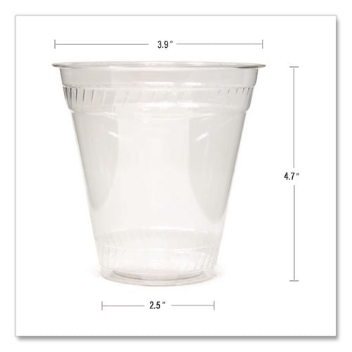 Image of Fabri-Kal® 000000000009502055 Kal-Clear PET Cold Drink Cups, 16 oz to 18 oz, Plastic, Clear, 50/Sleeve, 20 Sleeves/Carton