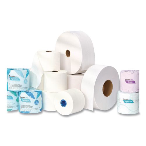 Image of Cascades PRO B040 Select Standard Bath Tissue, Septic Safe, 2-Ply, White, 4 x 3.19, 500 Sheets/Roll, 96 Rolls/Carton