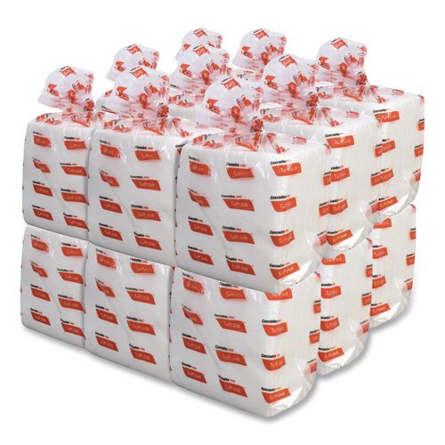 Image of Cascades PRO W420 Tuff-Job S400 Drc Wipers, Medium, 12 X 13, White, 60/pack, 18 Pack/carton
