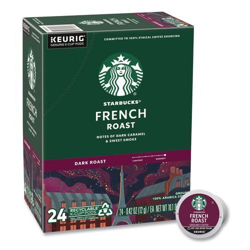 Image of Starbucks® 12434813 French Roast K-Cups, 24/box