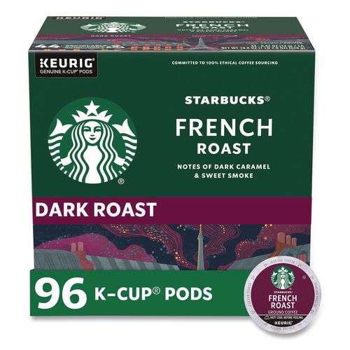 Image of Starbucks® 12434813 French Roast K-Cups, 96/carton