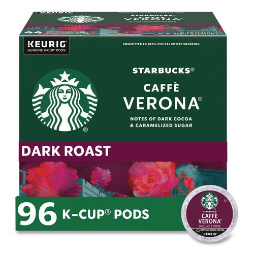 Image of Starbucks® 12434951 Caffe Verona Coffee K-Cups Pack, 24/box, 4 Boxes/carton
