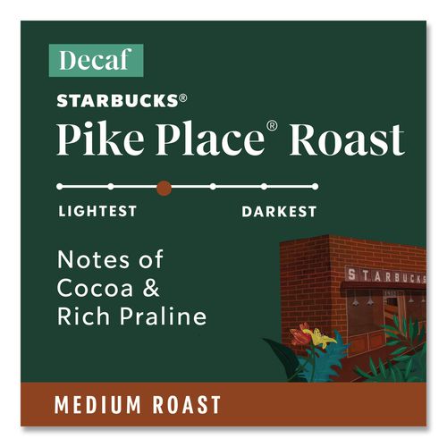 Image of Starbucks® 12434952 Pike Place Decaf Coffee K-Cups Pack, 24/box