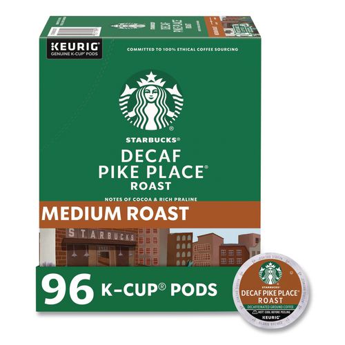 Image of Starbucks® 12434952 Pike Place Decaf Coffee K-Cups, 96/carton