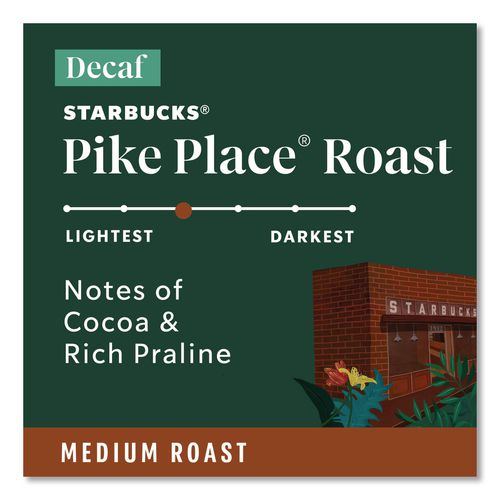 Image of Starbucks® 12434952 Pike Place Decaf Coffee K-Cups, 96/carton