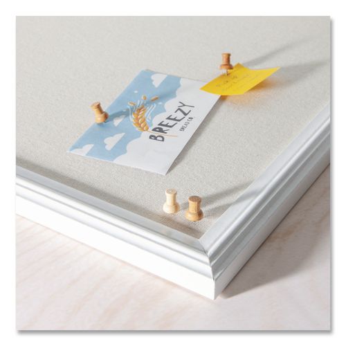 Image of U Brands 3085U06-24 Fashion Push Pins, Wood, Assorted, 0.38", 100/Pack