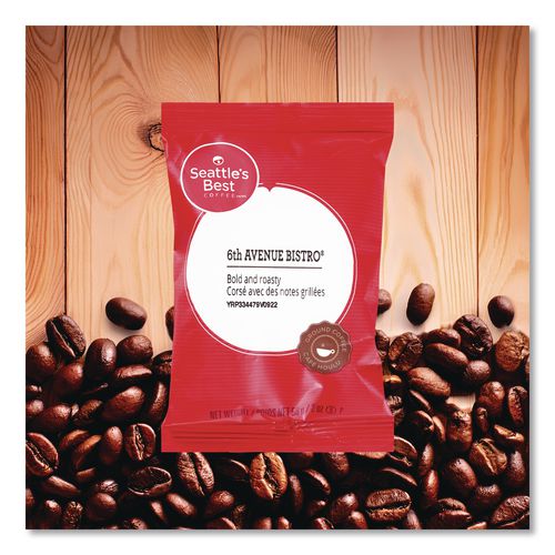 Image of Seattle's Best 12420873 Premeasured Coffee Packs, 6th Avenue Bistro, 2 Oz Packet, 18/box