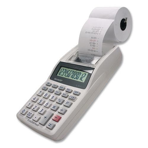 Image of Sharp® EL1611V EL-1611V Printing Calculator, Black/Red Print, 2 Lines/Sec