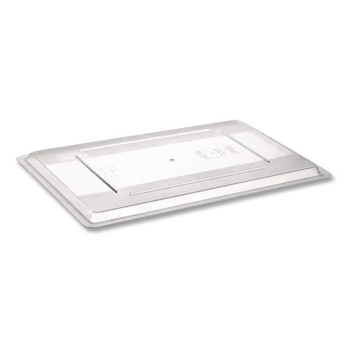 Image of Rubbermaid® Commercial FG330200CLR Food/Tote Box Lids, 26 x 18, Clear, Plastic