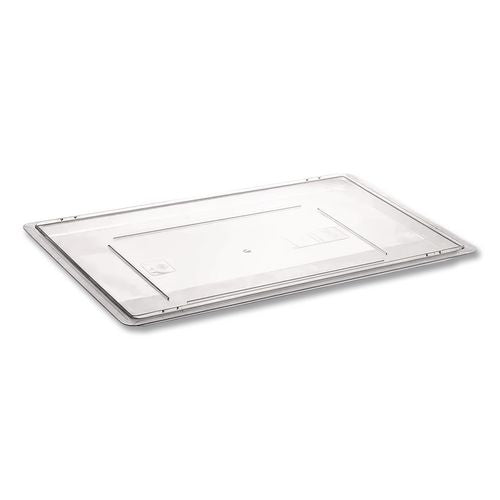 Image of Rubbermaid® Commercial FG330200CLR Food/Tote Box Lids, 26 x 18, Clear, Plastic