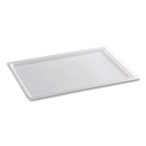 Image of Rubbermaid® Commercial FG350200WHT Food/Tote Box Lids, 26 x 18, White, Plastic
