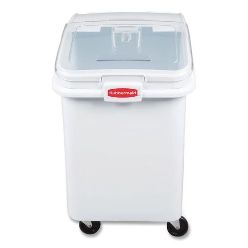 Image of Rubbermaid® Commercial FG360388WHT ProSave Mobile Ingredient Bin, 30.86 gal, 18 x 29.75 x 28, White, Plastic