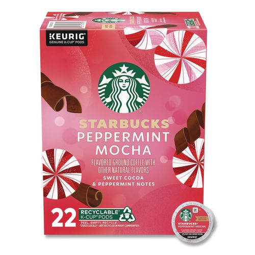 Image of Starbucks® 12437832 Peppermint Mocha K-Cup, 22/Box