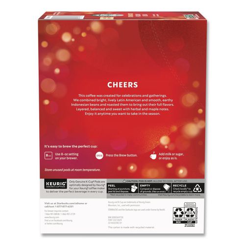 Image of Starbucks® 12412029 Holiday Blend K-Cup, 22/Box