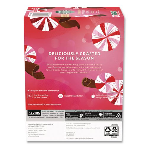 Image of Starbucks® 12437832 Peppermint Mocha K-Cup, 22/Box
