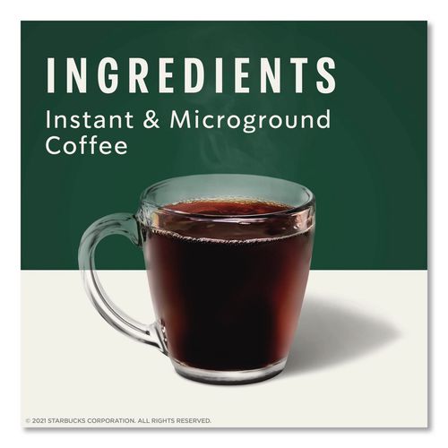 Image of Starbucks® VIA Ready Brew Coffee, 0.11 oz, Italian Roast, 8 Packets/Bag, 12 Bags/Carton