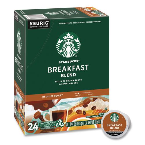 Image of Starbucks® 12433992 Breakfast Blend K-Cups, 24/box