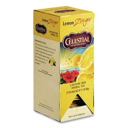 Image of Celestial Seasonings® ALT31010 Tea, Herbal Lemon Zinger, 25/box