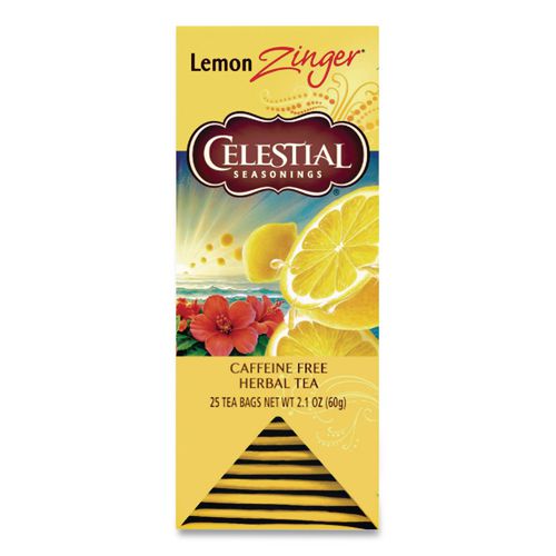 Image of Celestial Seasonings® ALT31010 Tea, Herbal Lemon Zinger, 25/box