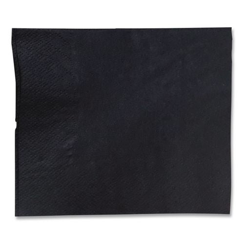 Image of GEN 1401 Cocktail Napkins, 1-Ply, 9 x 9, Black, 4,000/Carton