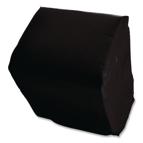 Image of GEN 1401 Cocktail Napkins, 1-Ply, 9 x 9, Black, 4,000/Carton