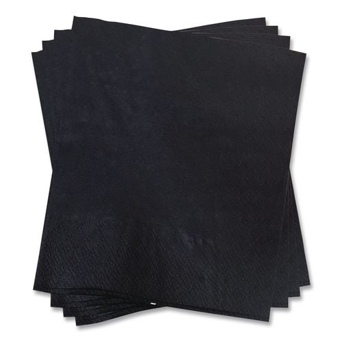 Image of GEN 1402 Cocktail Napkins, 2-Ply, 9 x 9, Black, 2,000/Carton