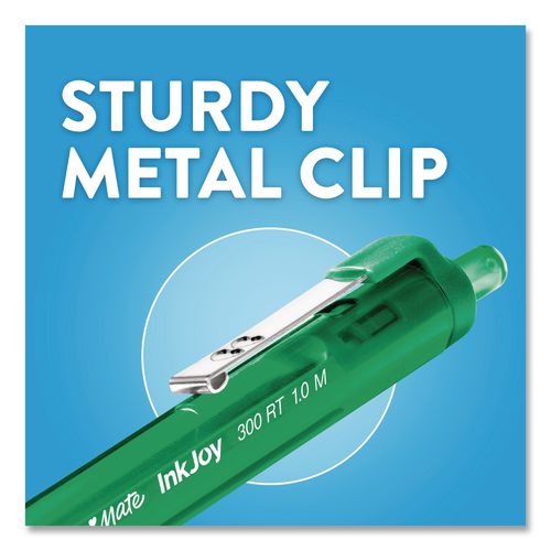 Image of Paper Mate® 1945918 InkJoy 300RT Ballpoint Pen, Retractable, Medium 1 mm, Assorted Ink and Barrel Colors, 8/Pack