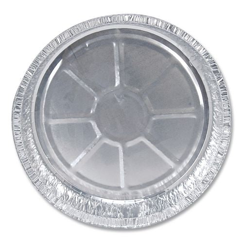 Image of HFA® HFA 400440 Round Aluminum Containers, 32 oz, 9.03" Diameter x 1.25" h, Silver, 500/Carton