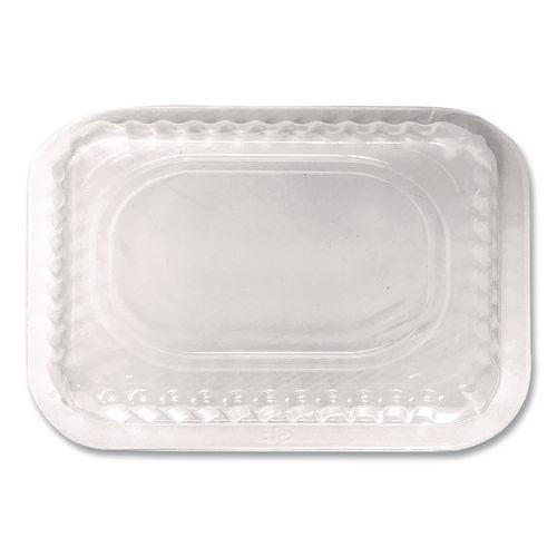 Image of HFA® 2062DL Plastic Dome Lids, Fits Oblong Pans 2061/2062, 8.25 x 5.88, Clear, 500/Carton