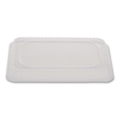 Image of HFA® HFA 2060DL Plastic Dome Lid, Rectangle, Fits 1 lb Oblong Pan 2060, Clear, 500/Carton