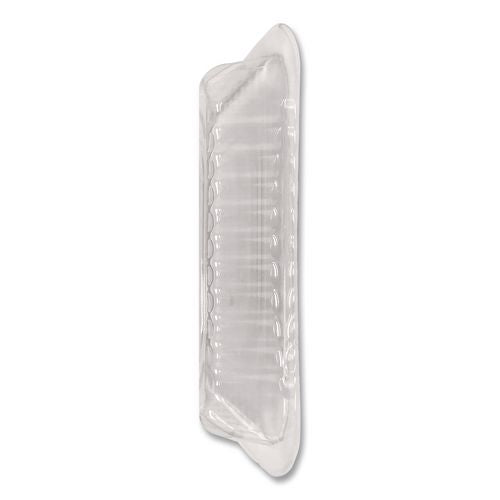 Image of HFA® 2059DL-1000 Plastic Dome Lids, Fits 1 lb Oblong Pan, Clear, 1,000/Carton