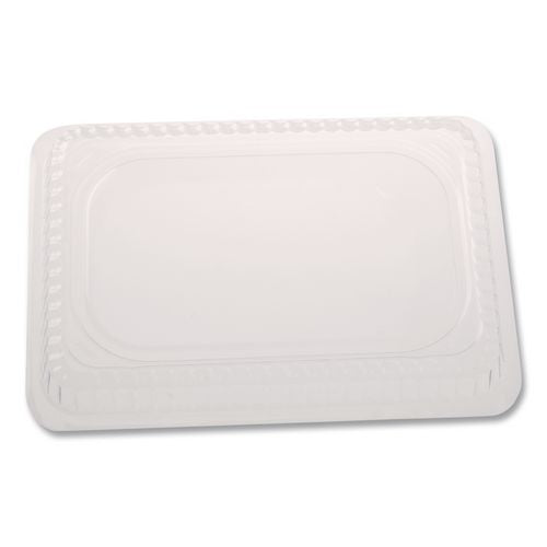 Image of HFA® 2059DL-1000 Plastic Dome Lids, Fits 1 lb Oblong Pan, Clear, 1,000/Carton