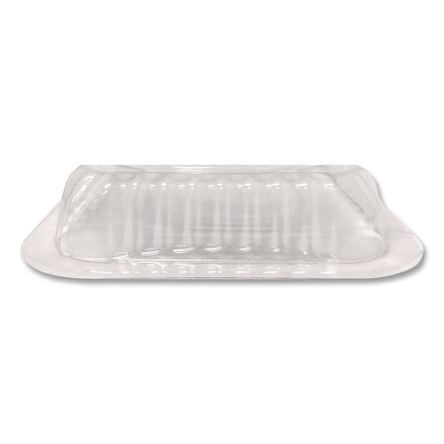 Image of HFA® 2059DL-1000 Plastic Dome Lids, Fits 1 lb Oblong Pan, Clear, 1,000/Carton