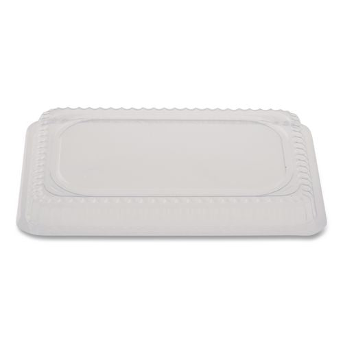 Image of HFA® 2059DL-1000 Plastic Dome Lids, Fits 1 lb Oblong Pan, Clear, 1,000/Carton