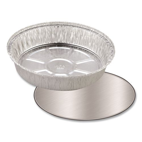 Image of HFA® 2047L Foil Laminated Board Lids, 7" Diameter, Aluminum, 500/Carton