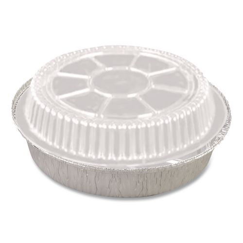 Image of HFA® 2047DL Plastic Dome Lids, Fits Round Pan 2047, 7" Diameter x 0.88" h, Clear, 500/Carton
